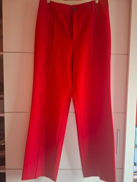 Dámske červené nohavice, zara,l