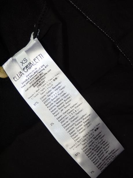 Elisa cavaletti luxusná čierna blúzka, xs