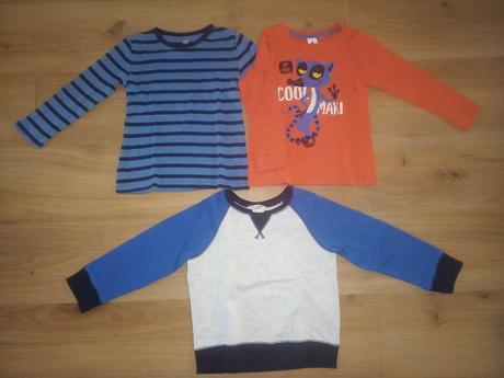 Tričká s dlhým rukávom 3 eurá / kus, 116