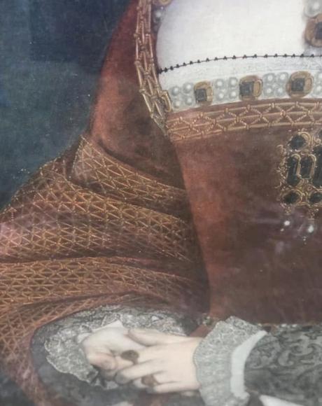 Tudor queen obraz staryzaramovana reprodukcia tudo,