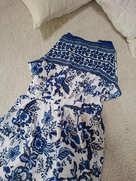 Modrobiele saty, xl