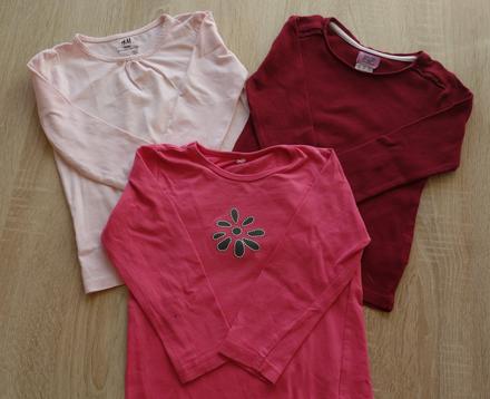 Tričká 3 ks, 98