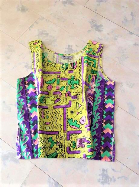 Plátenný crop top č m/l, l