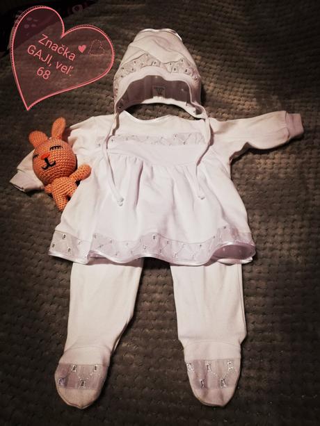 Oblečenie / súprava na krst, 68