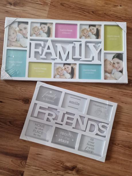Foto rámiky "family" a "friends", nové zabalené,
