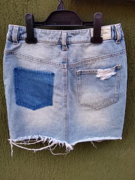 Riflová sukňa., xs