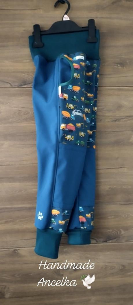 Zimné softshellky kombin.s reflexnym prvkom, 74 - 164