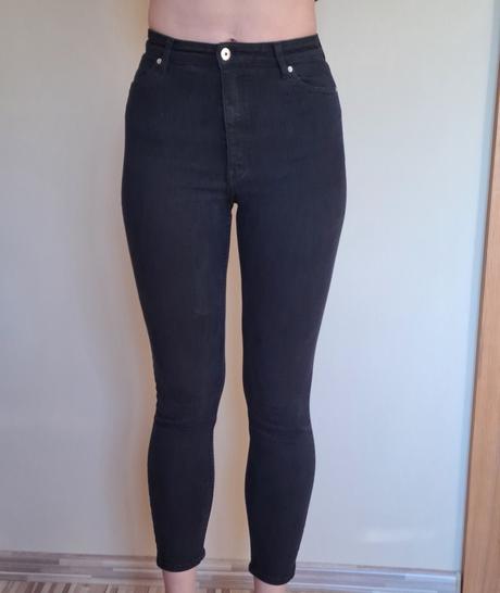 Čierne skinny/obtiahnuté džínsy h&m, h&m,36