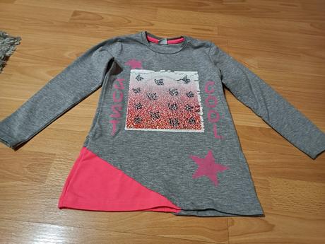 Dievčenské tričko s dlhým rukávom, 122