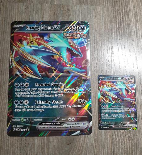 Pokemon roaring moon jumbo oversized karty,