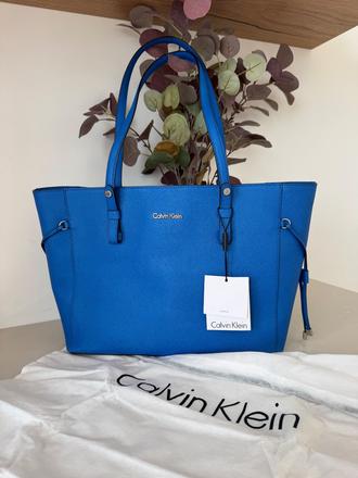 Calvin klein kožená kabelka, calvin klein