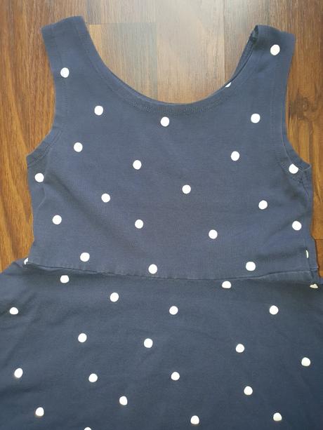 Tmavomodré šaty, h&m,116