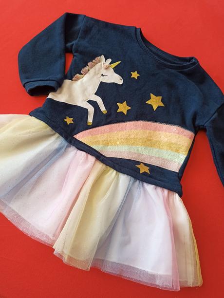 Mikino šaty s jednorožcom 98, pokojne aj 104, f&f,98