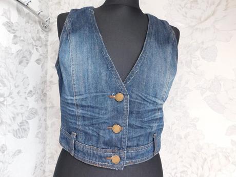 Damska trendy riflova vesta, 36