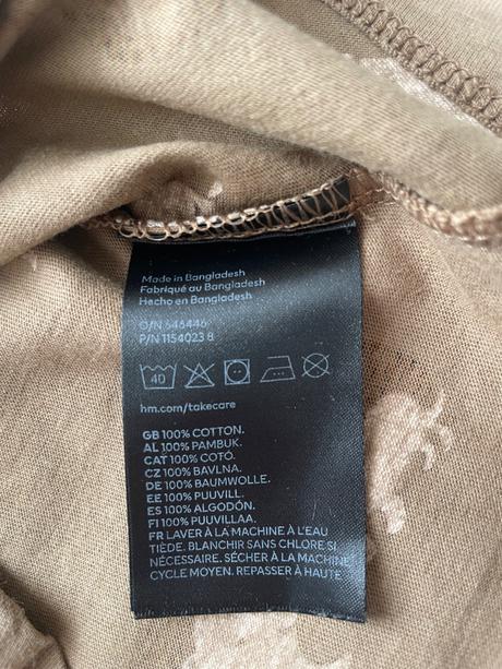 Bavlnene tricka s dlhym rukavom h&m, h&m,86