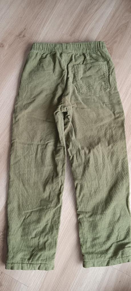 Zateplené menčestráky- farba krajšia ako na foto, h&m,140