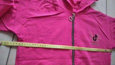 Sýto ružová mikina na zips tik tok, 146