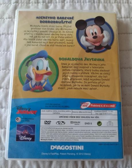 Detské dvd mickeyho klubík,