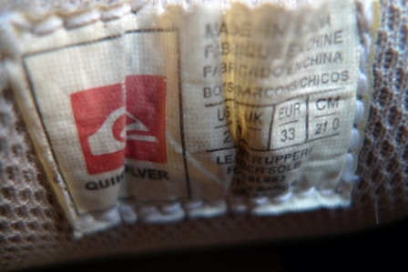 Kožené hnedé topánky quiksilver č.32 nenosené, quiksilver,32