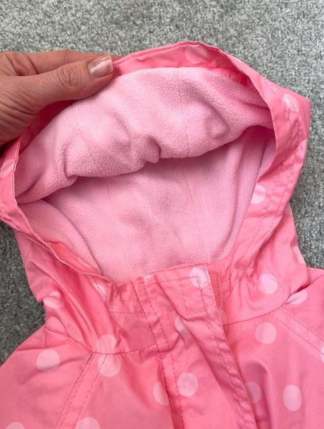Ružová bundička s bodkami, young dimension,80