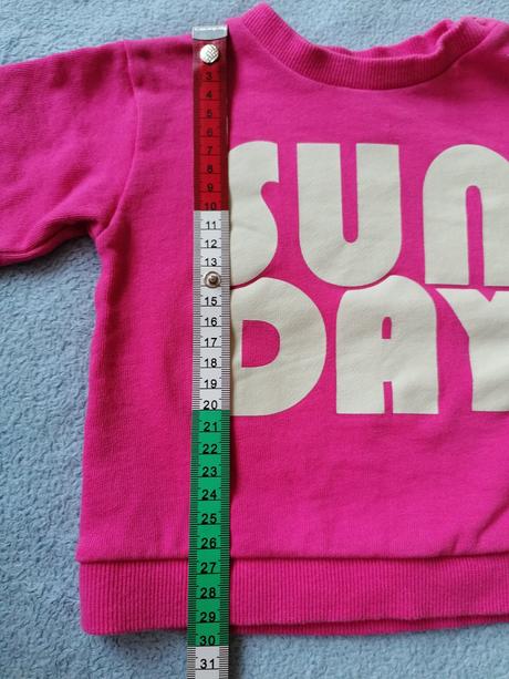 Ružová mikina, h&m,74