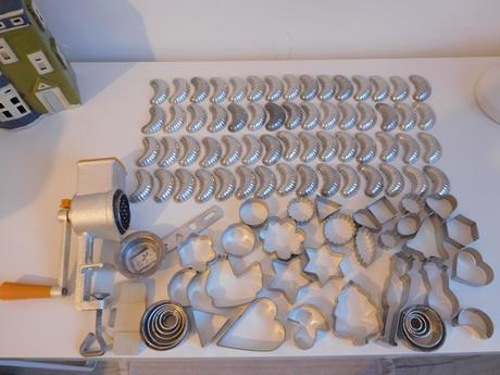 Mlynček na orechy + formičky, kovové, 