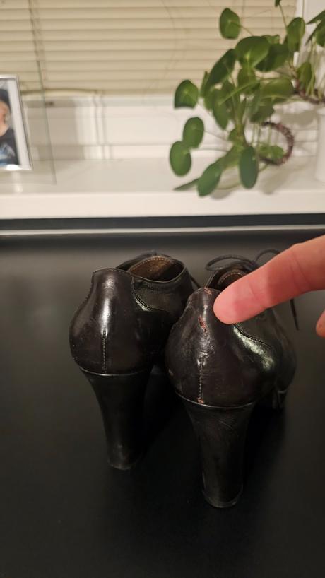 Kožené topánky na podpatku, 37