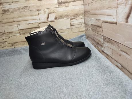 Rieker 39 - dámske kožené zateplené členkové topán, rieker,39