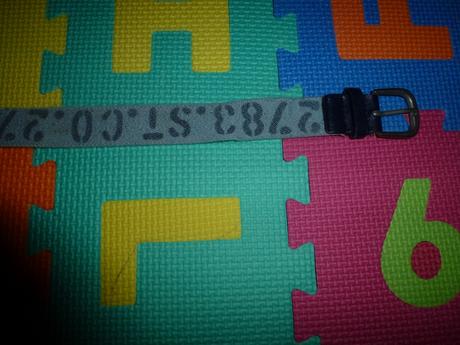 Opasok elastický modrý s číslami, 