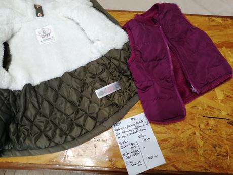 Dievčenský zimný kabát 3v1_92-98, f&f,98