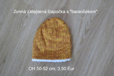 Vypredaj. zimne ciapocky, celenky, setiky, 50 - 158