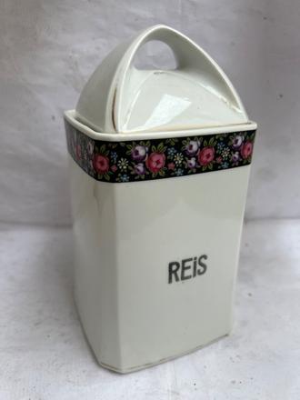 Starozitna reis velka porcelanova korenicka doza, 