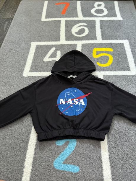 Crop mikina, h&m,134