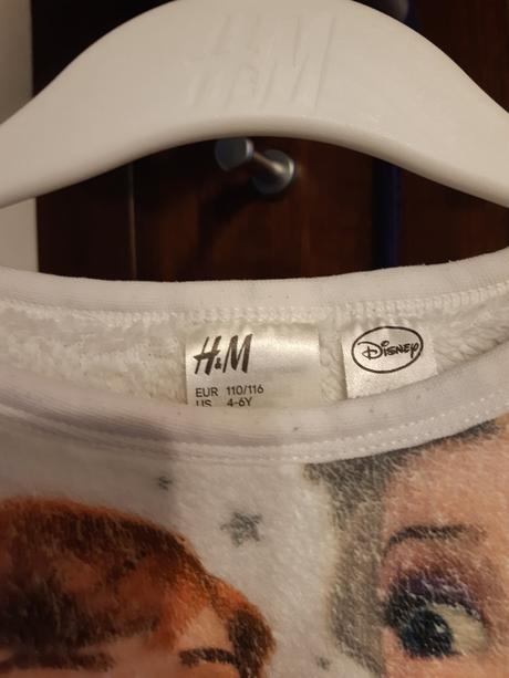 Mikina značky h&m motív frozen -veľkosť 116, h&m,116