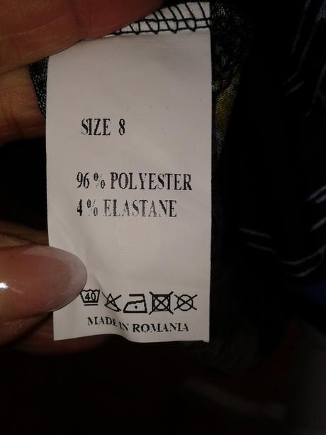 Farebné tričkovinové šaty veľ. s, s