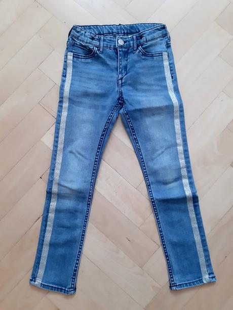 Dievčenské rifle s pruškami, h&m,128