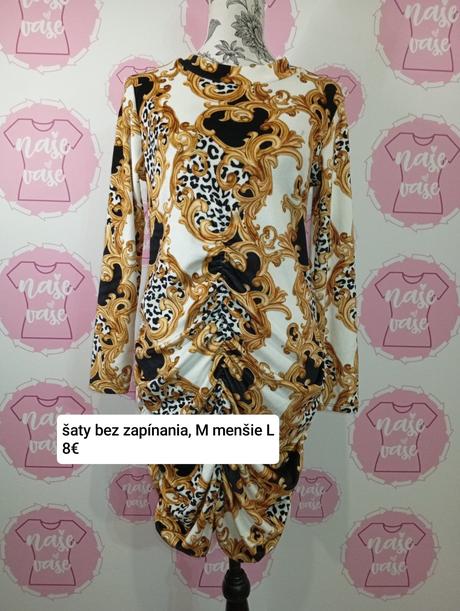 Krásne šaty bez zapínania m/l, m