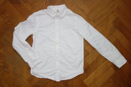 Biela košeľa 9-10 rokov, h&m,140