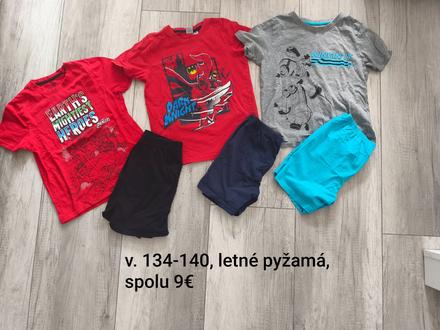 Letné pyžamá 134-140, 134