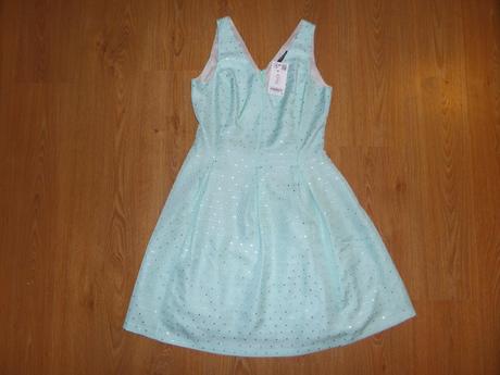 Šaty s trblietkami, orsay,36 / m