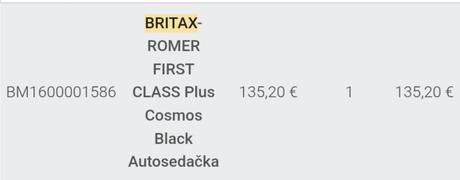 Autosedačka britax romer, britax