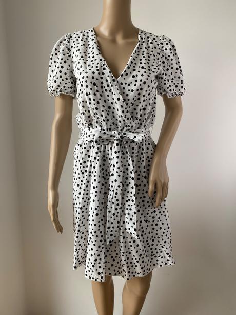 Biele šaty s dalmatínskym vzorom mohito, mohito,38