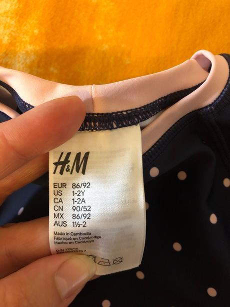 Plavkové oblečenie, h&m,86