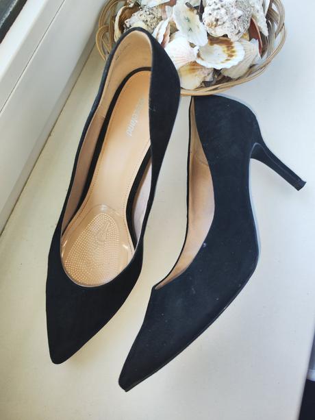 Čierne lodičky deichmann s vložkou proti nárazom, graceland,41