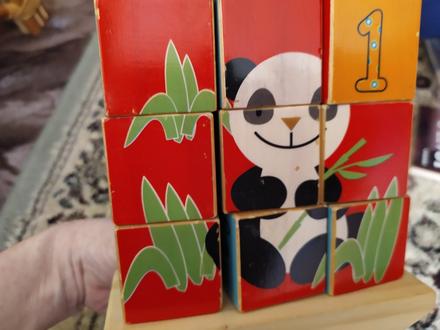 Drevene kocky zvieratka, 