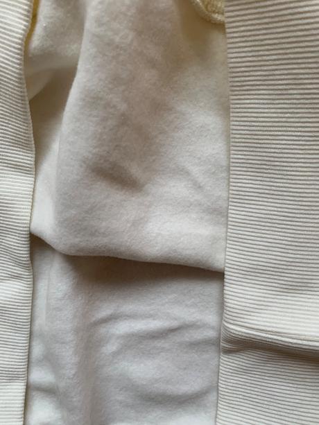 Krémová, tepláková mikina s flisom h&m, h&m,xs