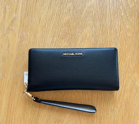 Michael kors kožená wristlet peňaženka, michael kors