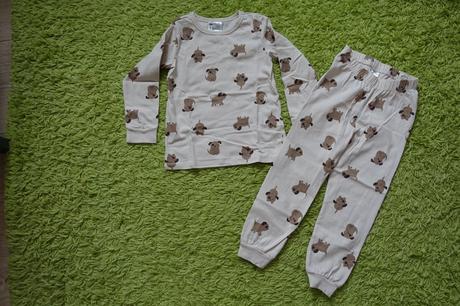 Pyžamko so psíkami, h&m,98