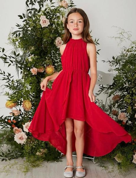 Šaty vzadu predĺžené, 140 / 146 / 152 / 158