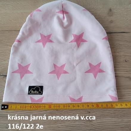 Jarná čiapka dievča 116/122, 122